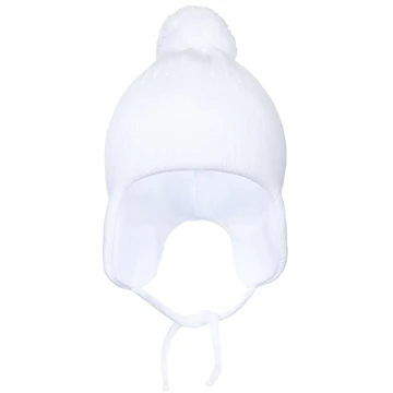 Téli gyermek sapka New Baby fehér