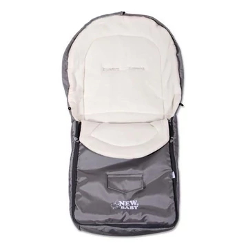 Téli lábzsák New Baby Classic Fleece szürke