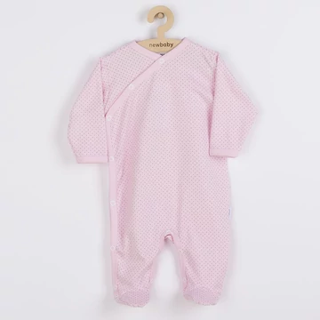 Baba pamut kezeslábas oldalsó bekapcsolássa New Baby Lovely pöttyök
