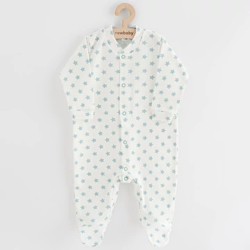 Baba kezeslábas New Baby Classic II csillagokkal menta