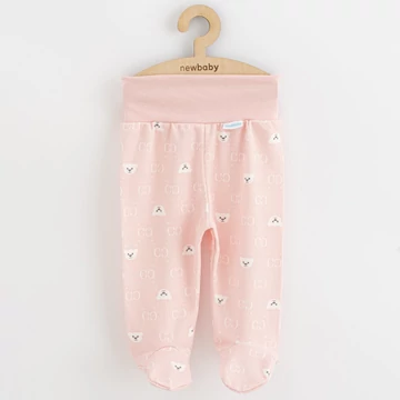 New Baby fehér baba lábfejes nadrág, 62-es méret, puha pamut anyag, kényelmes viselet.
