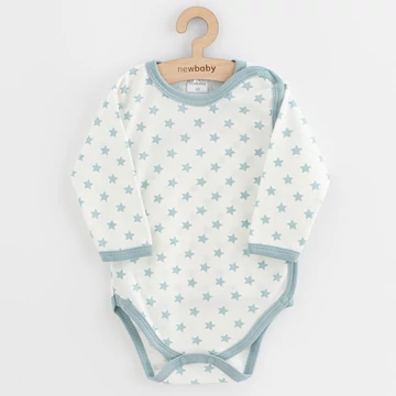 Baba body teljes hosszában patentos New Baby Classic II csillagokkal menta