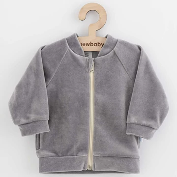 Baba plüsz pulóver New Baby Suede clothes szürke