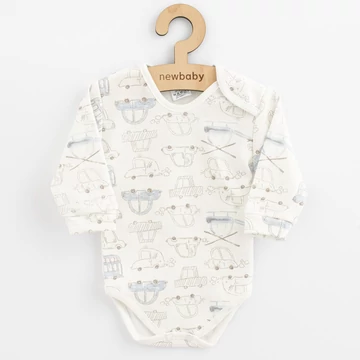 Csecsemő pamut hosszú ujjú body New Baby My Cars