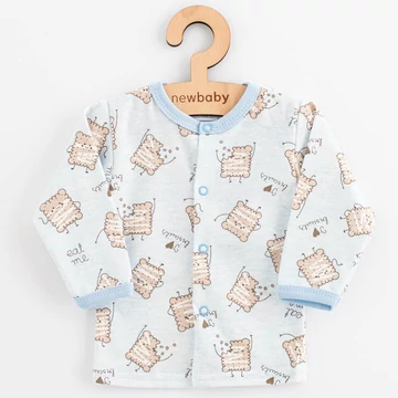 Baba pamut kabátka New Baby Biscuits kék