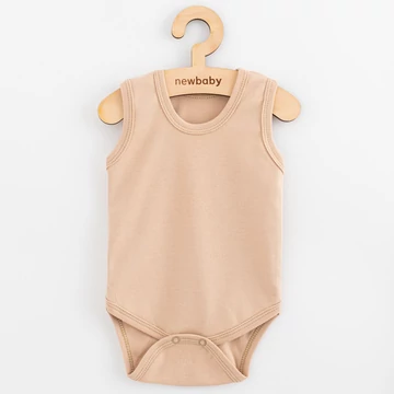 Baba body ujj nélküli New Baby Classic II világos bézs fiú
