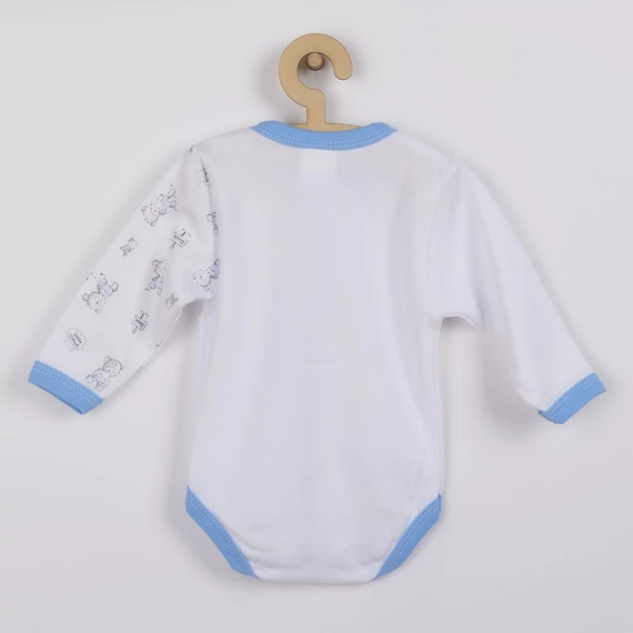 NEW BABY kék hosszú ujjú body