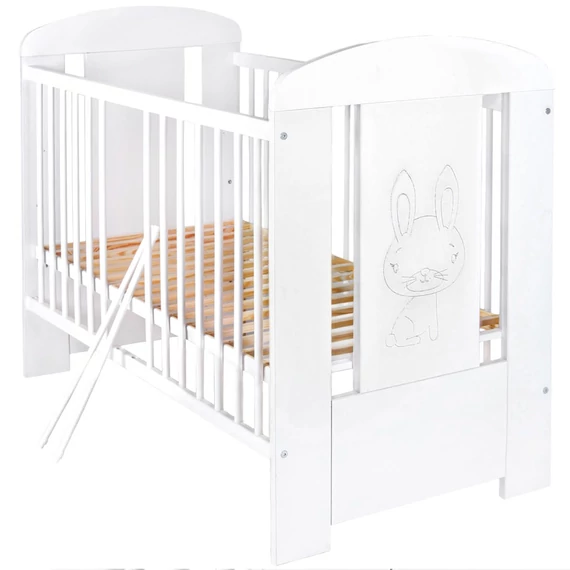 New Baby fehér gyermek kiságy