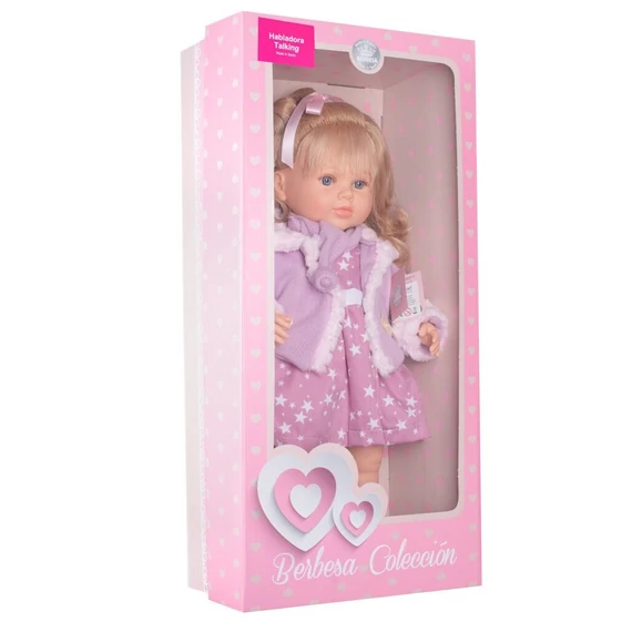 Berbesa Krisztinka rózsaszín 52 cm-es beszélő baba