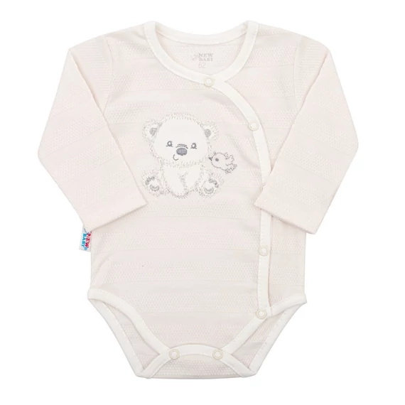 kabát és sapka.|||NEW BABY bézs 4-részes baba együttes 62-es méretben