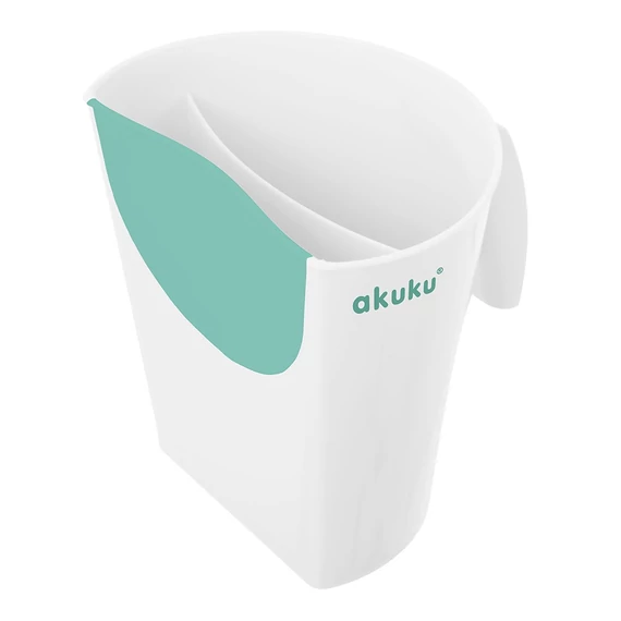 AKUKU fehér hajsampon öblítő, újszülötteknek, BPA-mentes, biztonságos és praktikus használat.