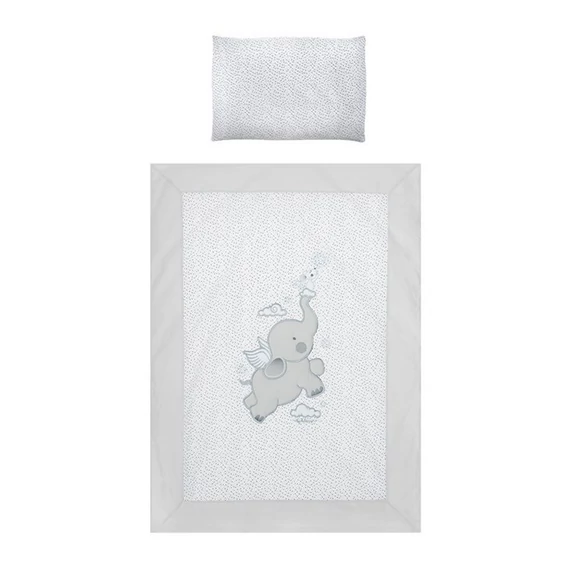 BELISIMA türkiz 3-részes ágyneműgarnitúra: 40x60 cm párna, 90x120 cm takaró, 180 cm rácsvédő, puha pamutból.