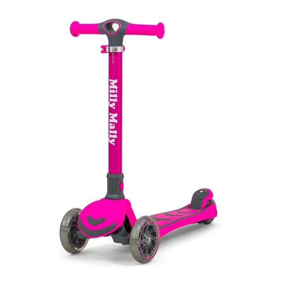Milly Mally rózsaszín Boogie Scooter roller, 3 kerékkel, stabil és tartós, tökéletes gyerekeknek.