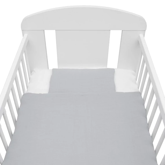 NEW BABY szürke muszlin párna és paplan szett - antiallergén
