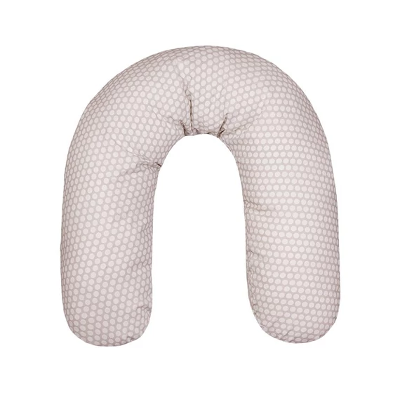 WOMAR szürke szoptatós párna, 170 cm, 100% pamut, levehető, mosható borítással, antiallergén béléssel.