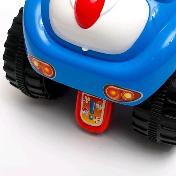 hangos kormánnyal és csomagtartóval.|||BABY MIX rózsaszín panda mintás jármű