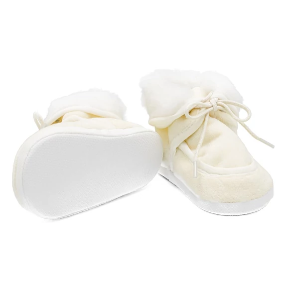 New Baby bézs téli cipő