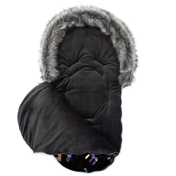 Fekete New Baby luxus téli lábzsák