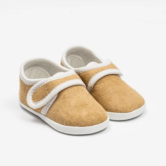 Újszülött barna cipő NEW BABY