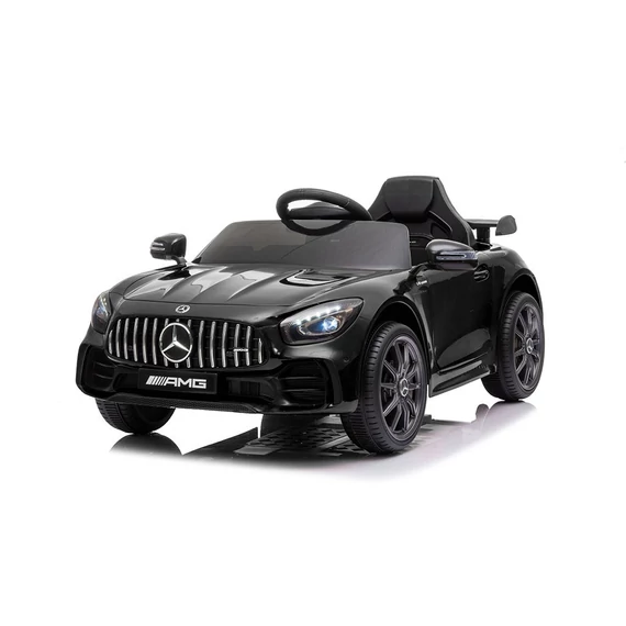 Mercedes AMG GT R játékautó, Baby Mix – Fekete, 108x67x46 cm, 3-8 éveseknek, távirányítóval és pedálos vezetés.