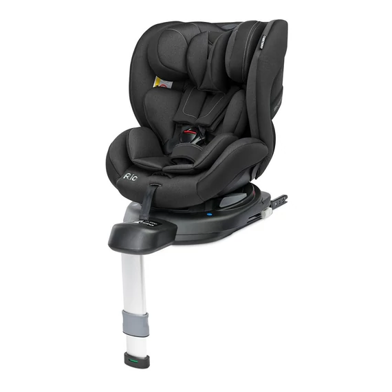Caretero Rio autósülés, fekete, 40-105 cm, biztonságos, 360°-ban forgatható, ISOFIX rögzítés, újszülötteknek is ideális.
