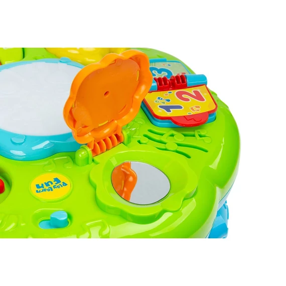 fejleszti a motorikus képességeket.|||TOYZ multicolor interaktív asztal 30x30x17