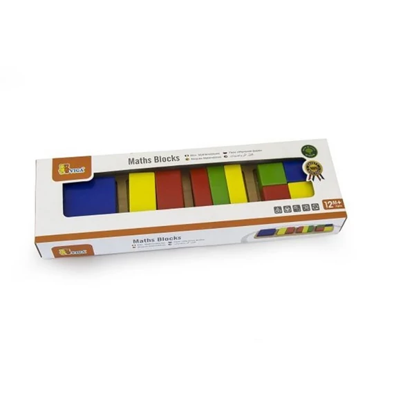 Viga multicolor törtek oktató játék 300mm - Fejleszti a gyerekek matematikai és vizuális készségeit.