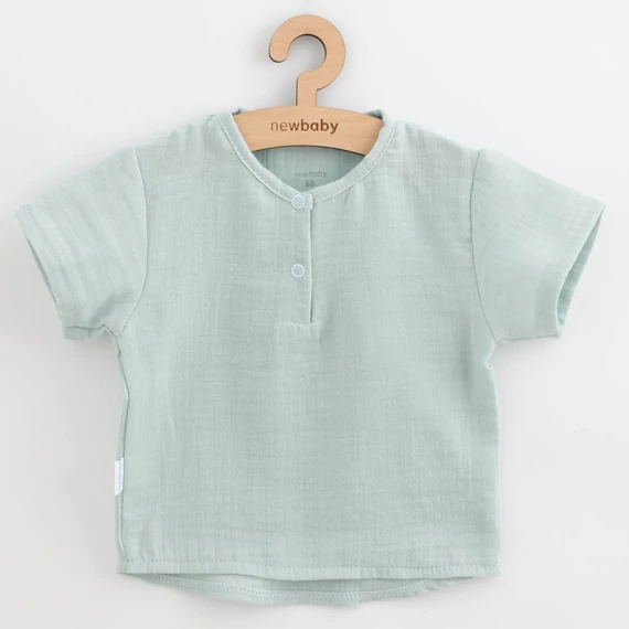 New Baby 56-os muszlin baba együttes kisfiúknak
