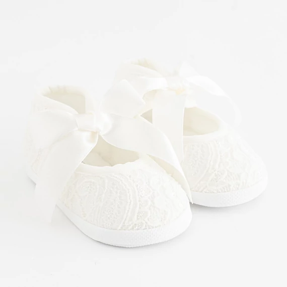 New Baby bézs megkötős puhatalpú cipő 6-12 hónapos babáknak