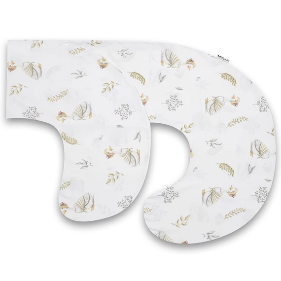 New Baby fehér huzat C alakú szoptatós párnára, 100% pamut, ÖKO TEX STANDARD 100. Kellemes mintázat és színek.