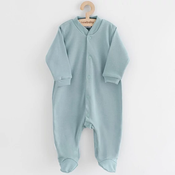 Zöld New Baby Classic II kezeslábas 86-os méretben, 100% pamut, patentos öltöztetéshez.