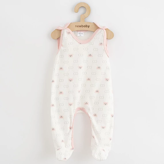 Fehér New Baby Classic II rugdalózó, 80-as méret, puha pamut anyag, patentos öltöztetés. Kényelmes viselet babáknak.