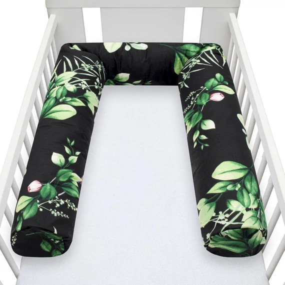 New Baby rácsvédő, 100% pamut, 180 cm, antiallergén, biztonságos és stílusos kiságyba. Kézzel készült, több színben.