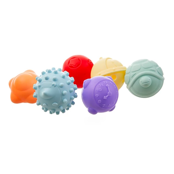 AKUKU multicolor érzékelő labdaszett, fejleszti a kreativitást és érzékszerveket gyermekek számára.