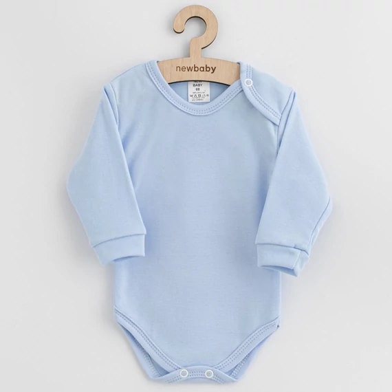 Kék New Baby baba body 56-os méretben, 100% pamut, patentos kivitel, kényelmes viselet.