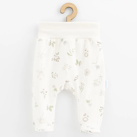 New Baby Zoe pamut lábfejes nadrág kisbabáknak, színes rugalmas derékkal, kényelmes és puha anyagból.