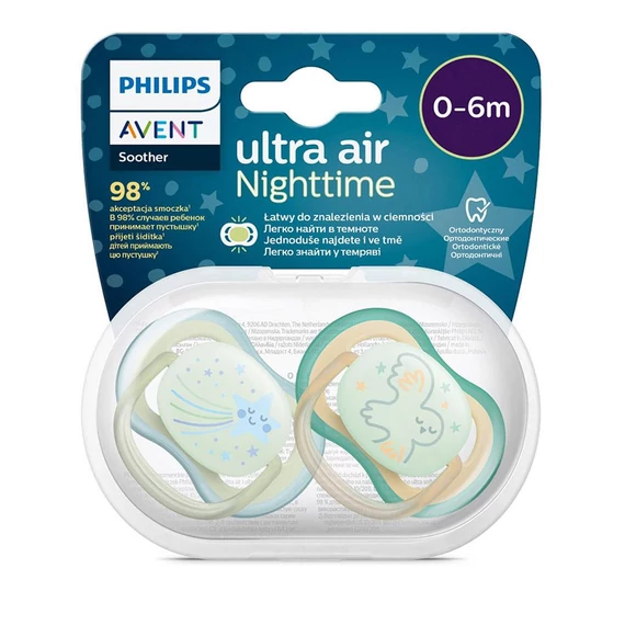 AVENT Ultra Air Night szilikon cumi