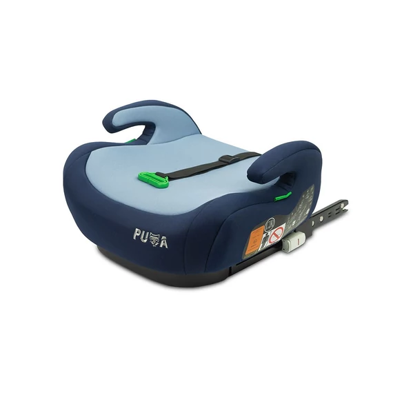 CARETERO I-SIZE kék üléspárna, ISOFIX rögzítés, tágas és kényelmes, 125-150 cm magas gyermekeknek.