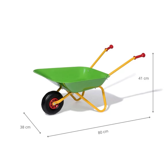 Rolly Toys sárga fém talicska