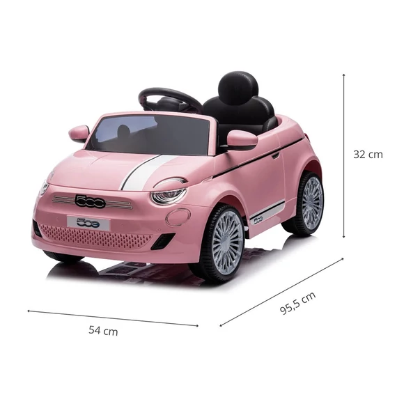 LED világítással.|||FIAT 500e elektromos autó