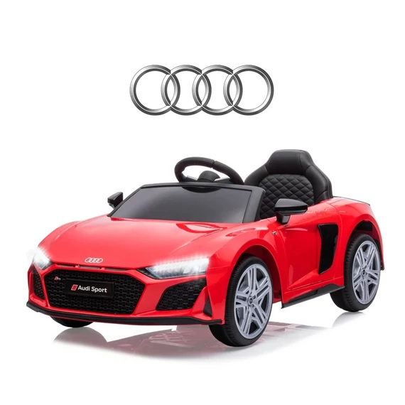 **Audi R8 Spyder akkumulátoros autó - sportos kabrió, 1 ülés, 3-6 km/h, biztonságos élmény gyerekeknek.**