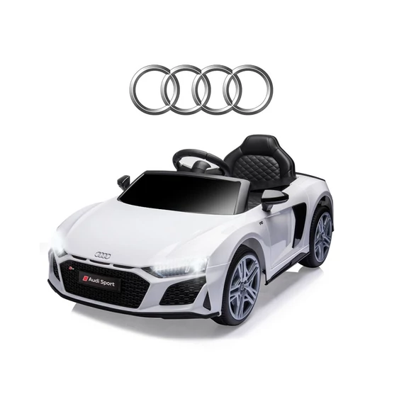 Audi R8 Spyder akkumulátoros kabrió, sportos dizájn, kényelmes kagylóülés, 3 sebesség, 3+ éveseknek.