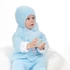 ideális babáknak.|||Divatos kék New Baby kezeslábas