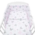 New Baby 3-részes ágyneműgarnitúra, fehér, 100% pamut, antialergén, biztonságos csecsemők számára.