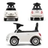 12-36 hónapos gyerekeknek.|||FIAT 500 bébitaxi piros színben