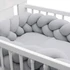 puha és légáteresztő.|||NEW BABY szürke muszlin párna és paplan szett