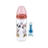 NUK piros baba itatópohár, M méret, 300 ml, hőmérséklet-jelzővel, BPA mentes, csúszásmentes fogantyúval.