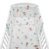 New Baby zöld 3-részes ágyneműgarnitúra, 100% pamut, antiallergén, nyugtató mintákkal. 