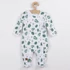 Zöld Koala Nature baba kezeslábas, 100% pamut, patentos design, kényelmes öltöztetéshez és pelenkázáshoz.