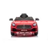 Piros Baby Mix Mercedes AMG GT R játékautó, 108x67x46 cm, 3 sebesség, távirányító, zenélős szórakozás.